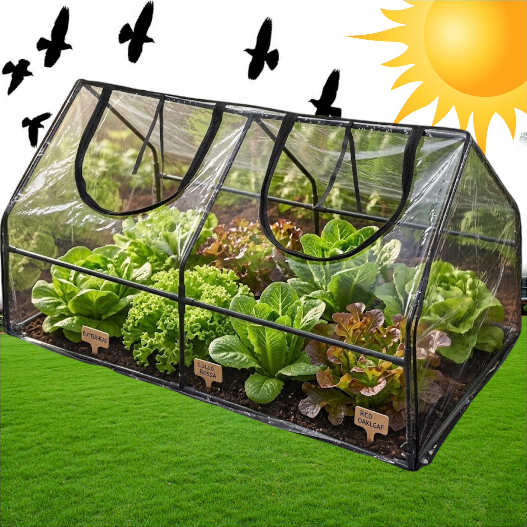 Fóliový Skleník Tunel Fóliový Domeček Výsevník Pařeniště Mini Balkonový