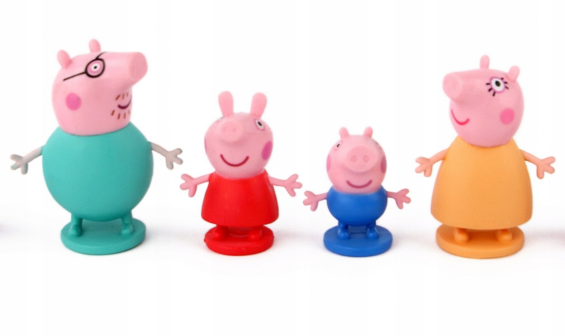 Świnka Peppa 4 Figurki Peppa George Mama Tata Gatunek Książki z dodatkami