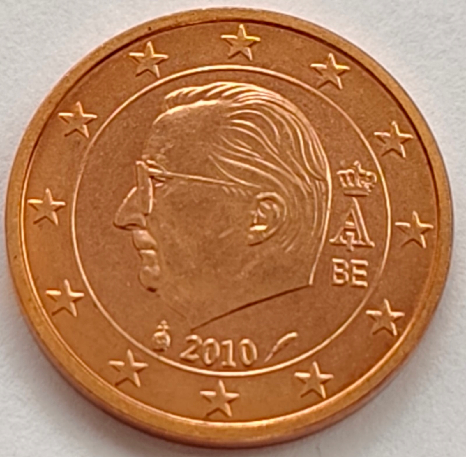 4012 - Belgia 1 eurocent , 2010