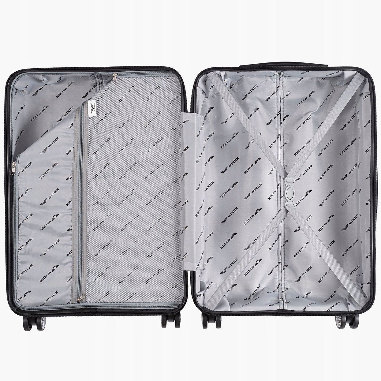 MOCNA WALIZKA ŚREDNIA M 64L POLIPROPYLEN Q181BU Model DQ181-03