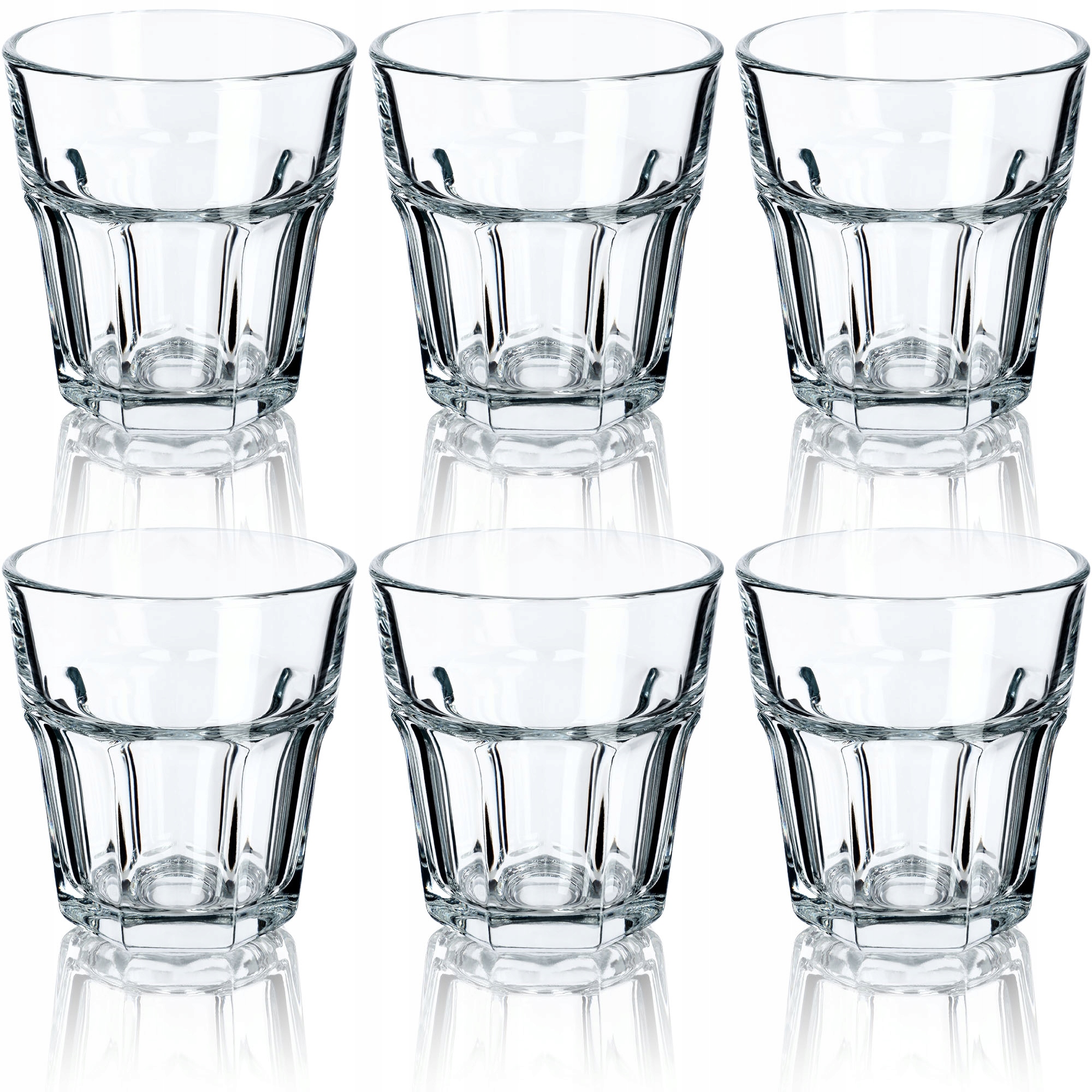 

Zestaw 6 Szklanek 230ml Szklanki Do Napojów Drink