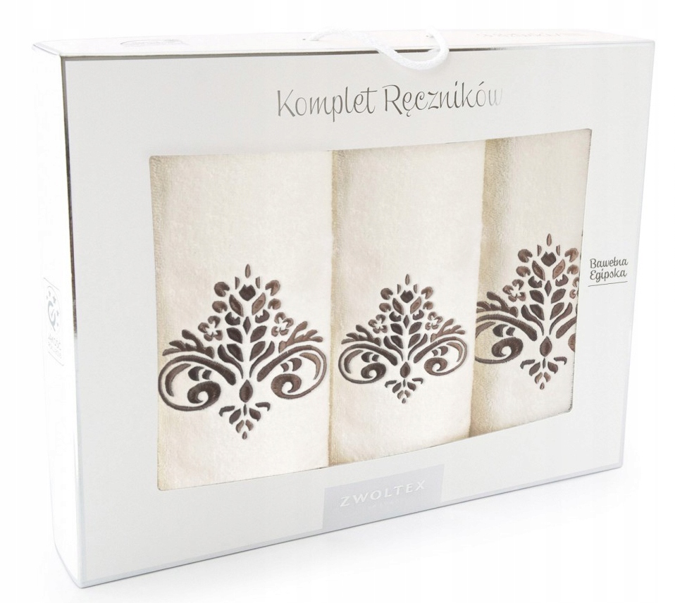 ZWOLTEX komplet ręczników 3 SZT. BAWEŁNA EGIPSKA