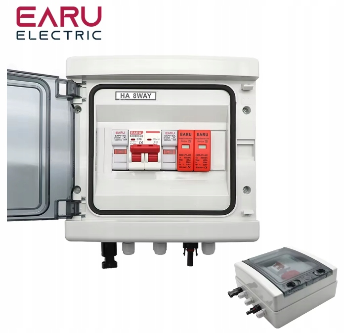 Gotowa Rozdzielnia DC Fotowoltaika Pv 32A 1000V 1xString IP65 rozdzielnica