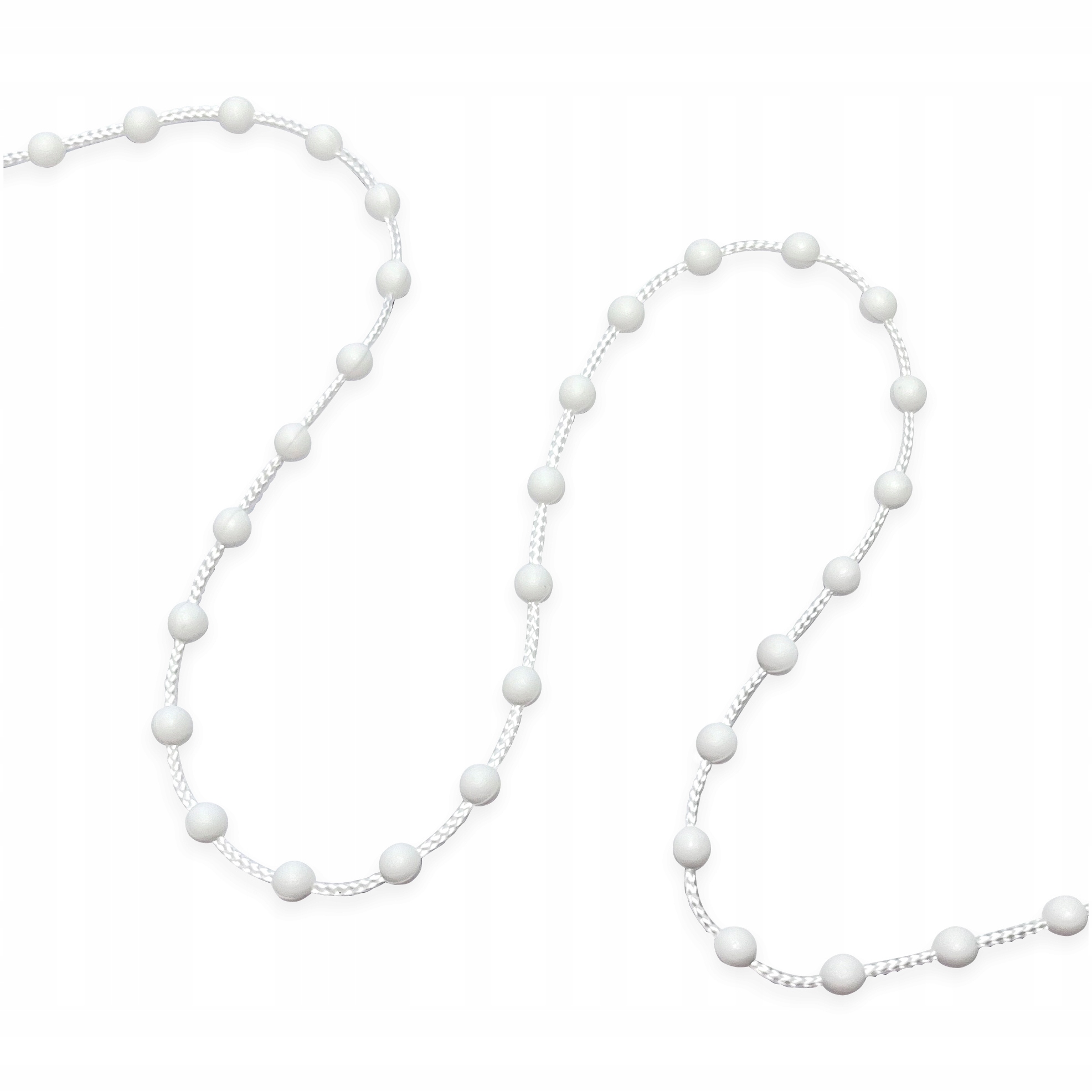 

Łańcuszek kulkowy 4,5mm verticali pionowych biały