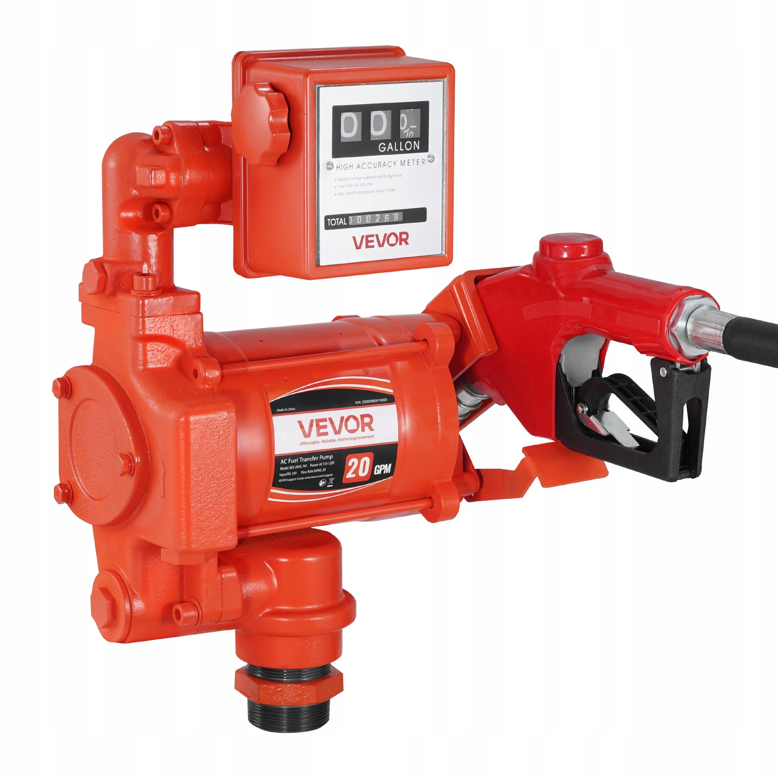 Profesionální Čerpadlo Pro Přenos Paliva Vevor 230V 20 Gpm 76 L Min