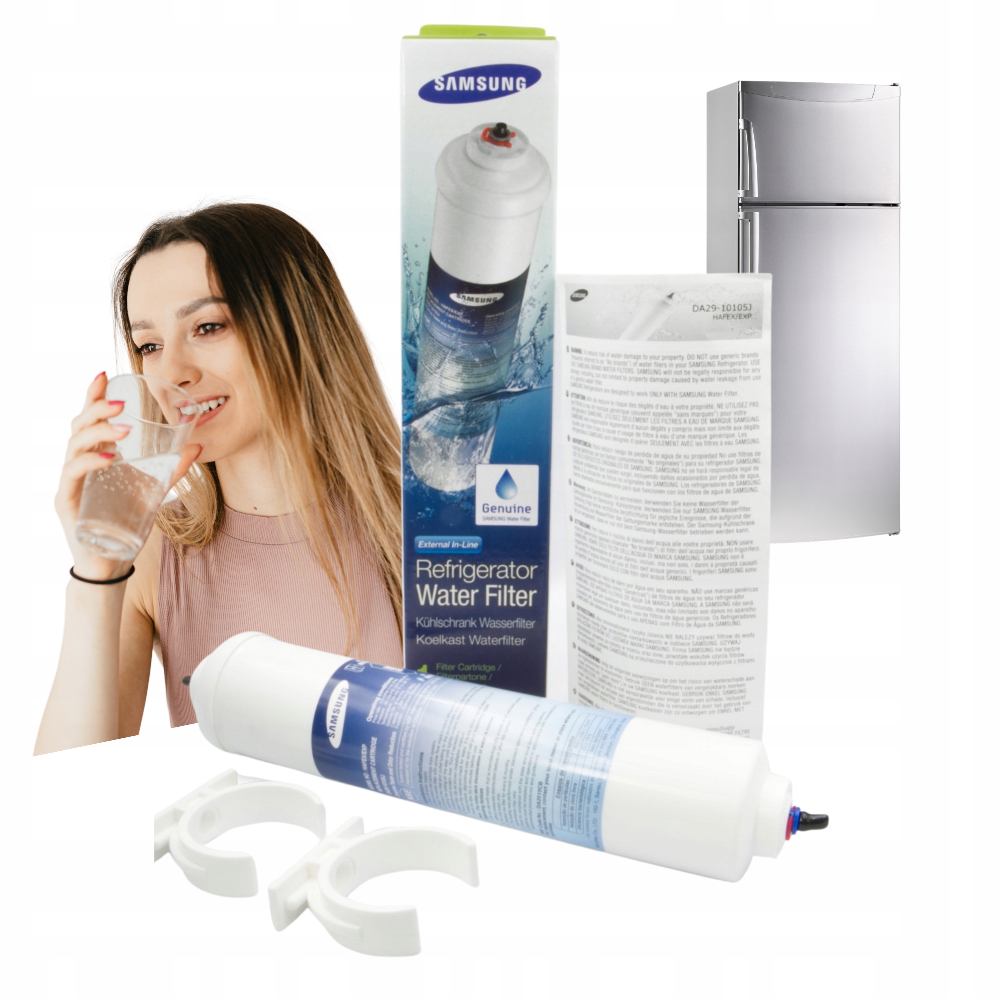 Filtr wody do lodówki SAMSUNG DA29-10105J HAFEX zewnętrzny AquaPure