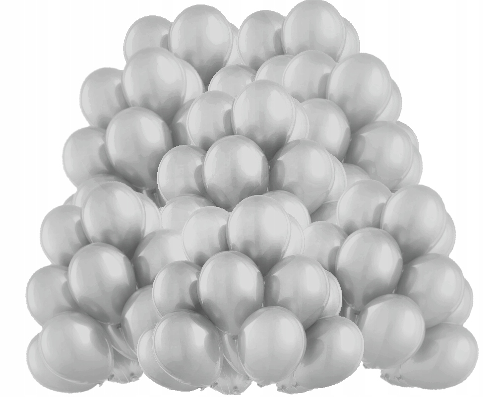balony 100szt SREBRNE METALIZOWANE 30 cm  GM110/38 — 4