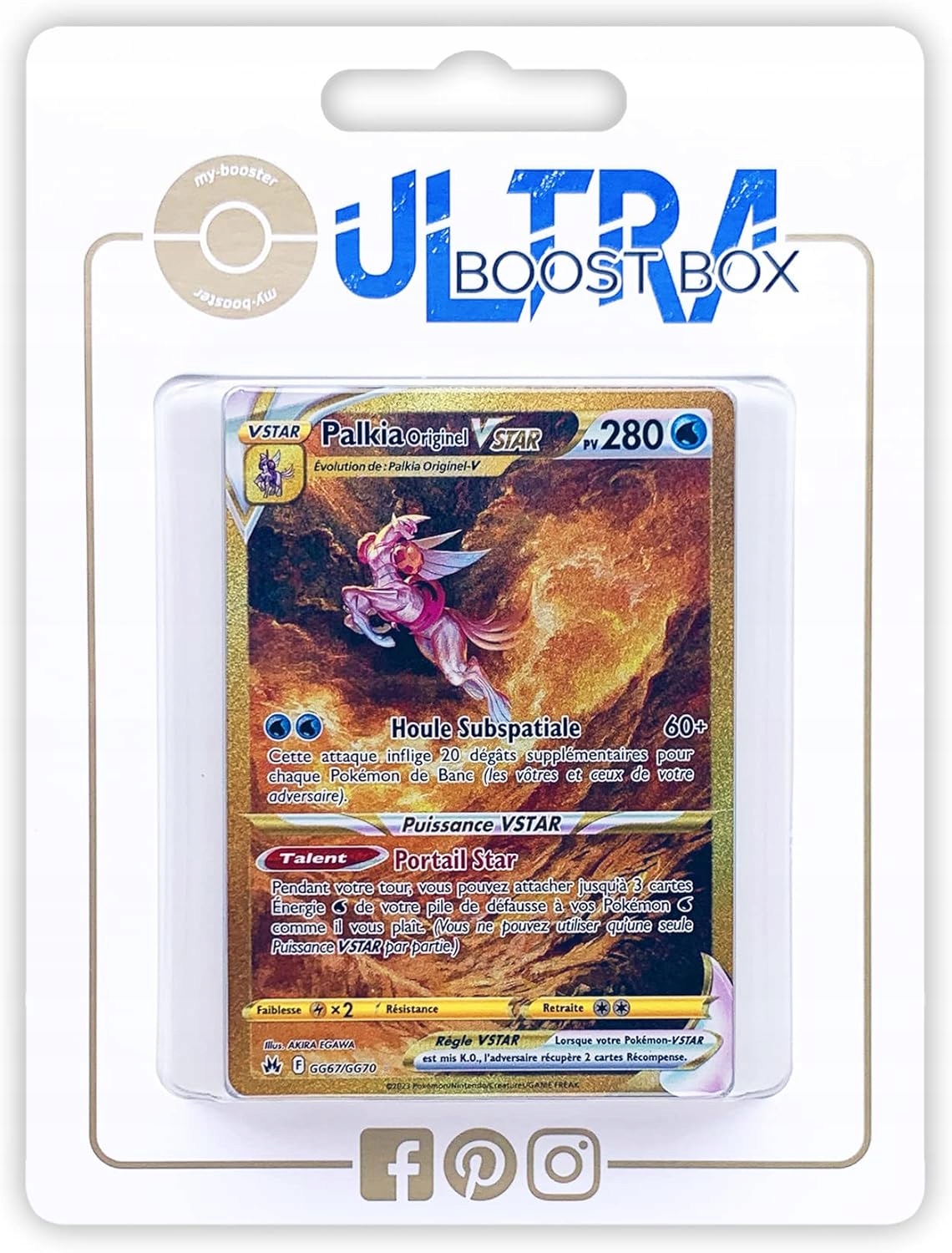 Palkia Origin VSTAR GG67 Gold Pokemon Zenith Supreme FR
