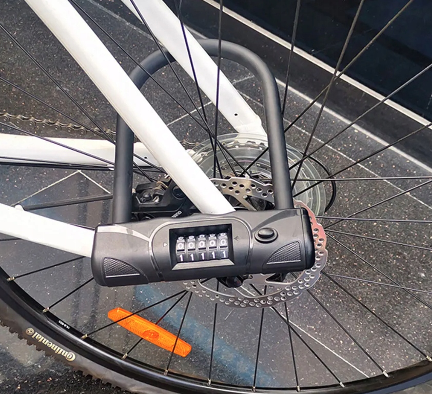 ZAMEK ROWEROWY ZAMKNIĘCIE BLOKADA ROWEROWA TYPU U SZYFR EAN (GTIN) 5904100216925