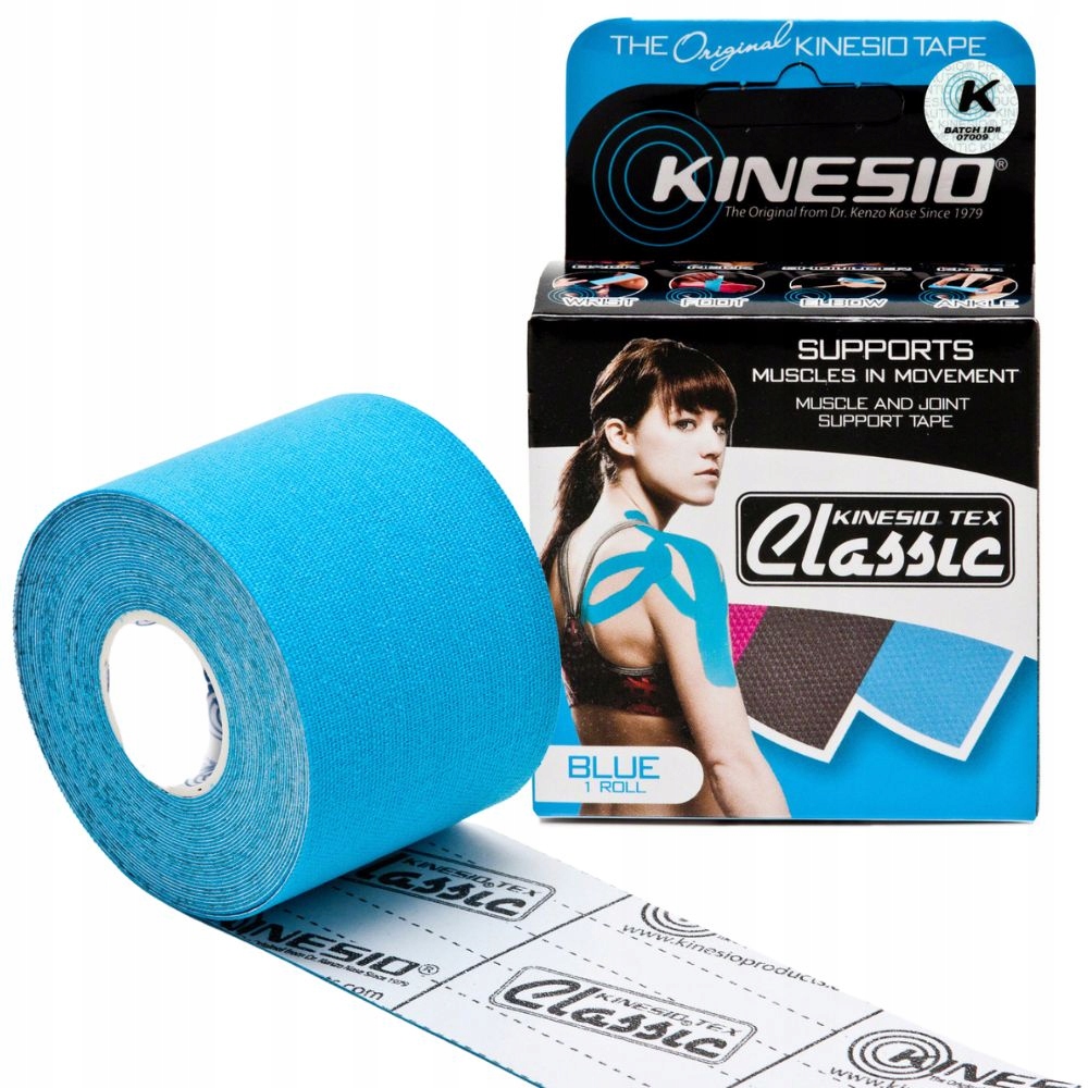 

Taśma Kinesio Tex Classic 5cm x 4m Niebieski
