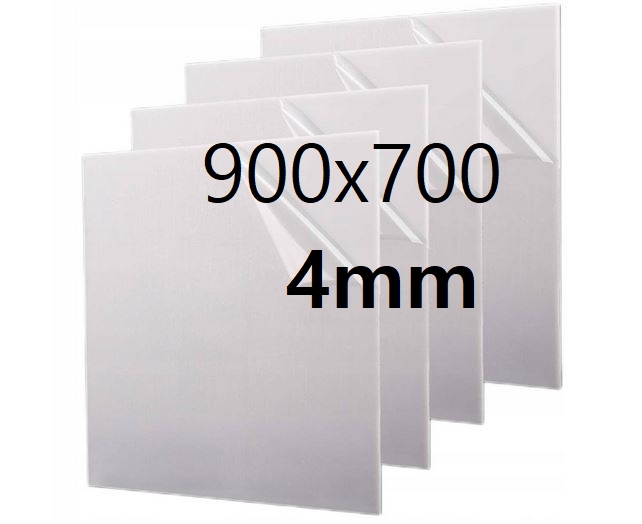 Plexi Plexa deska na míru mléčná opálová 90 cm x 70 cm x 4 mm