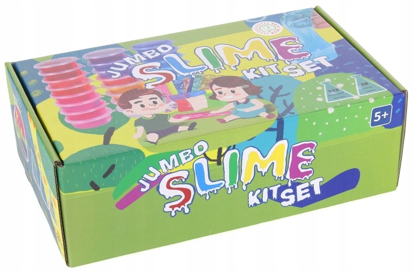 Slime Zestaw do Robienia Glutów Piankolina Glut XXL Kreatywny BOX Minimalny wiek dziecka 5