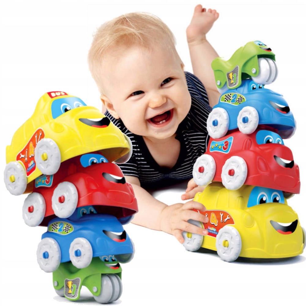 

Clementoni Baby Wieża Z Autek Piramidka 4 Pojazdy
