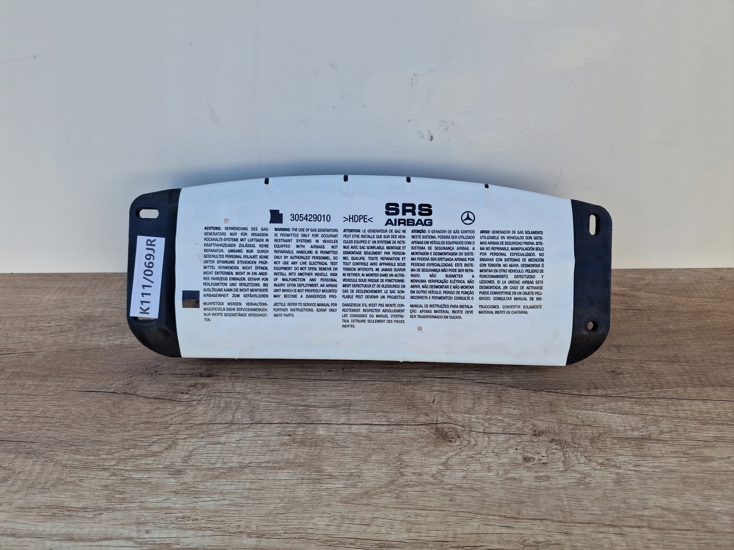 A2048600005 - Подушка безпеки пасажира MERCEDES C-Class GLK X204