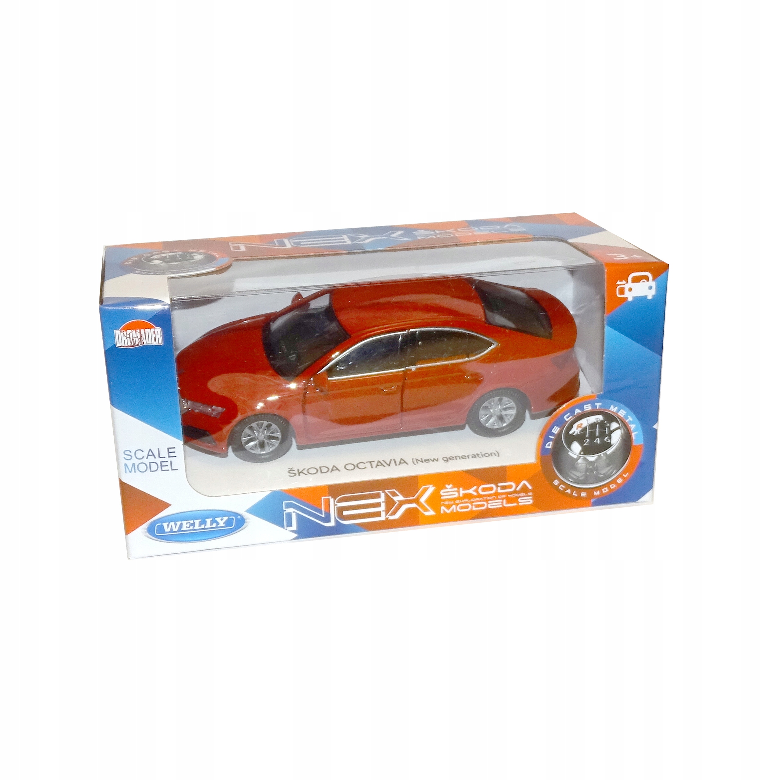 SKODA OCTAVIA model samochodu Welly skala 1:34