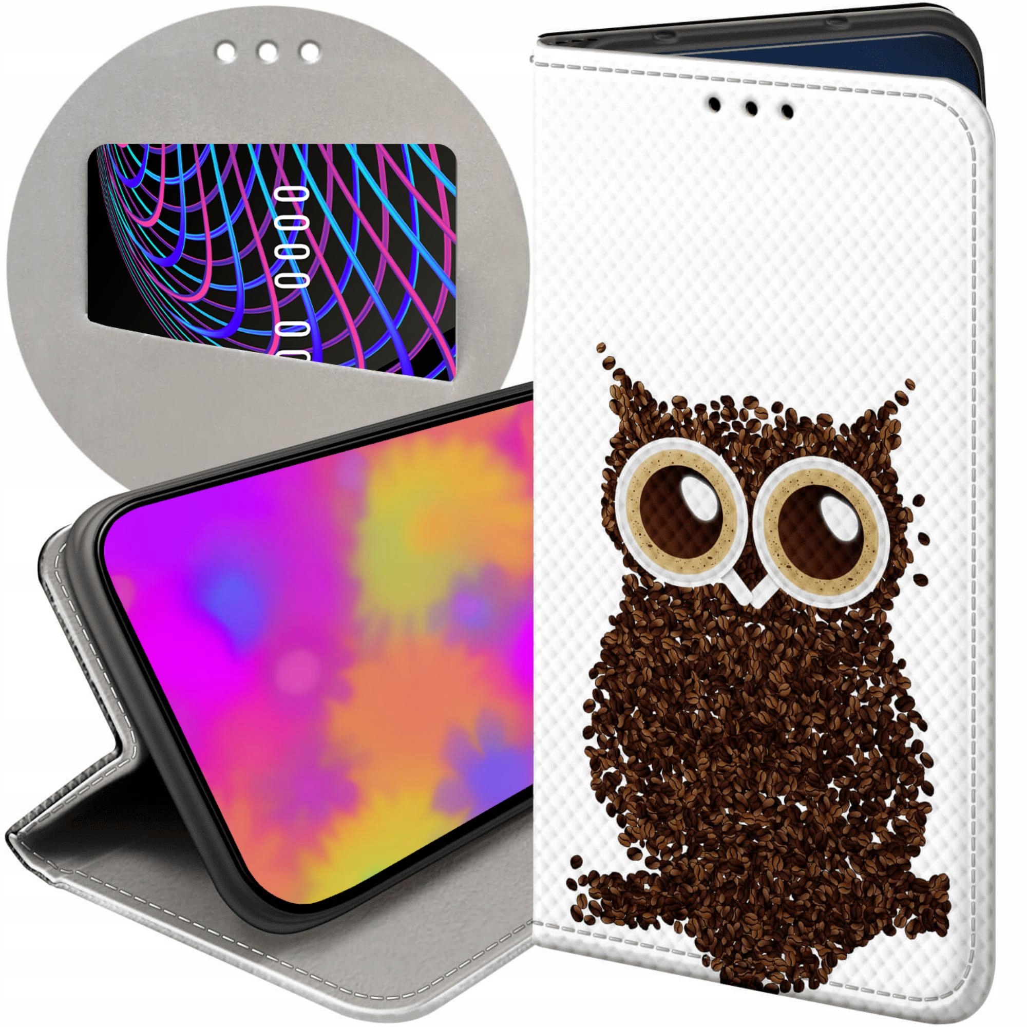 Etui Z Klapką Do Xiaomi Redmi Note 9T Kawa Coffe Kawusia Futerał