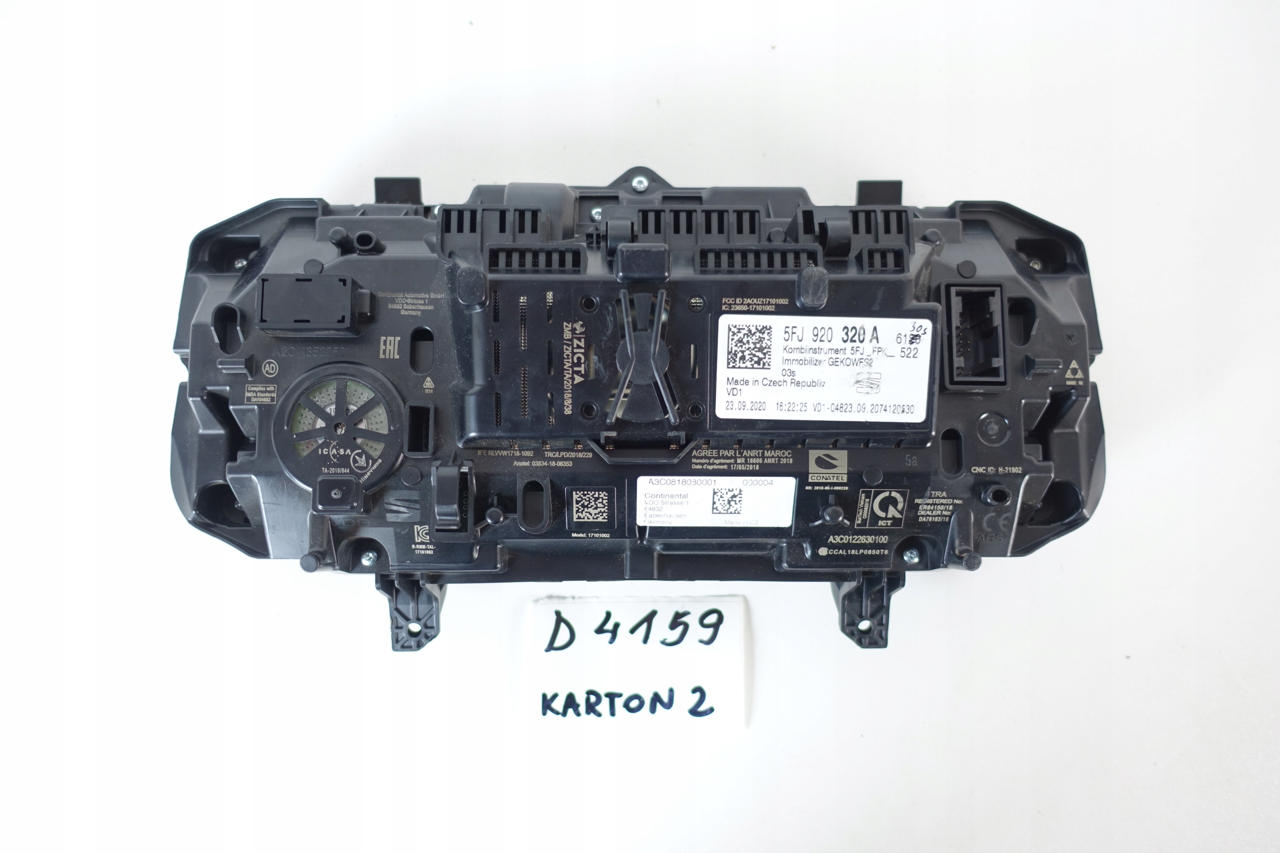 dials VIRTUAL dials LCD SEAT TARRACO 5FJ920320A