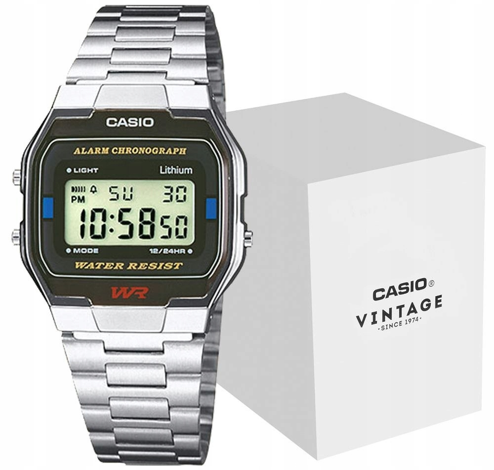 Hodinky Casio A163WA-1QES Unisex Box