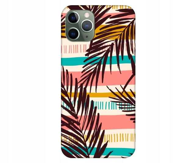 

Etui pokrowiec do iPhone 11 Pro Liscie tropikalny