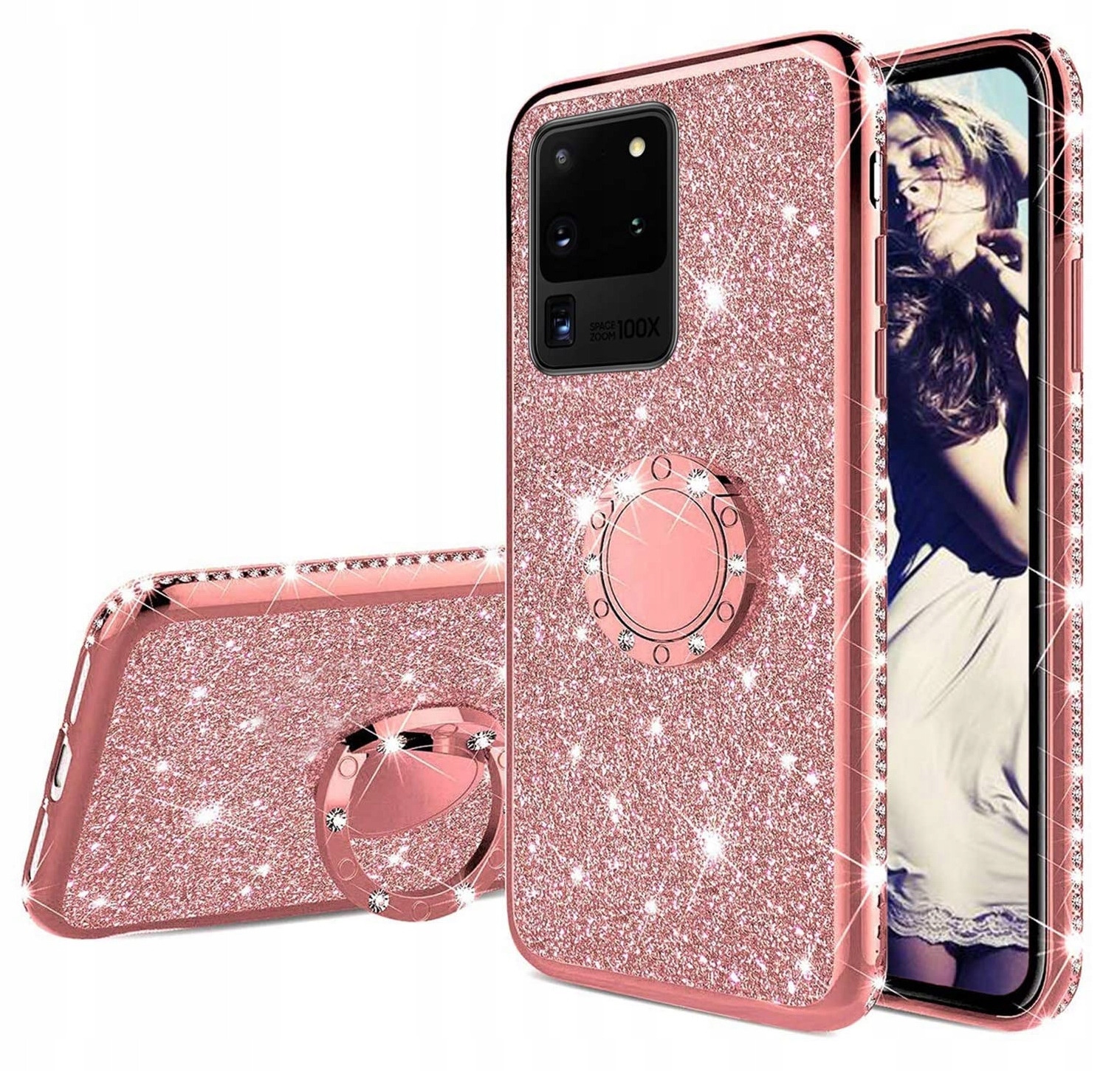

Etui Brokat Do Samsung S20 Ultra Ring Case