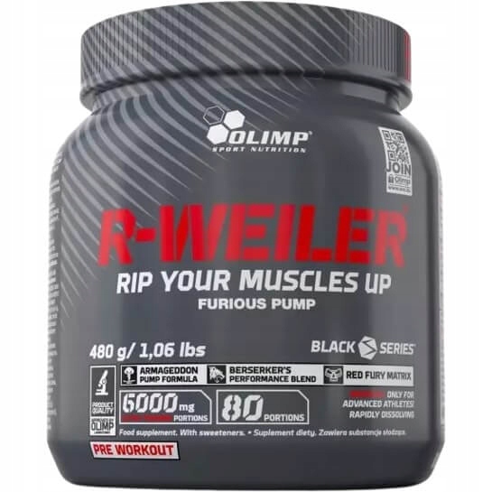Olimp R-Weiler 480g předtréninkový červený punč