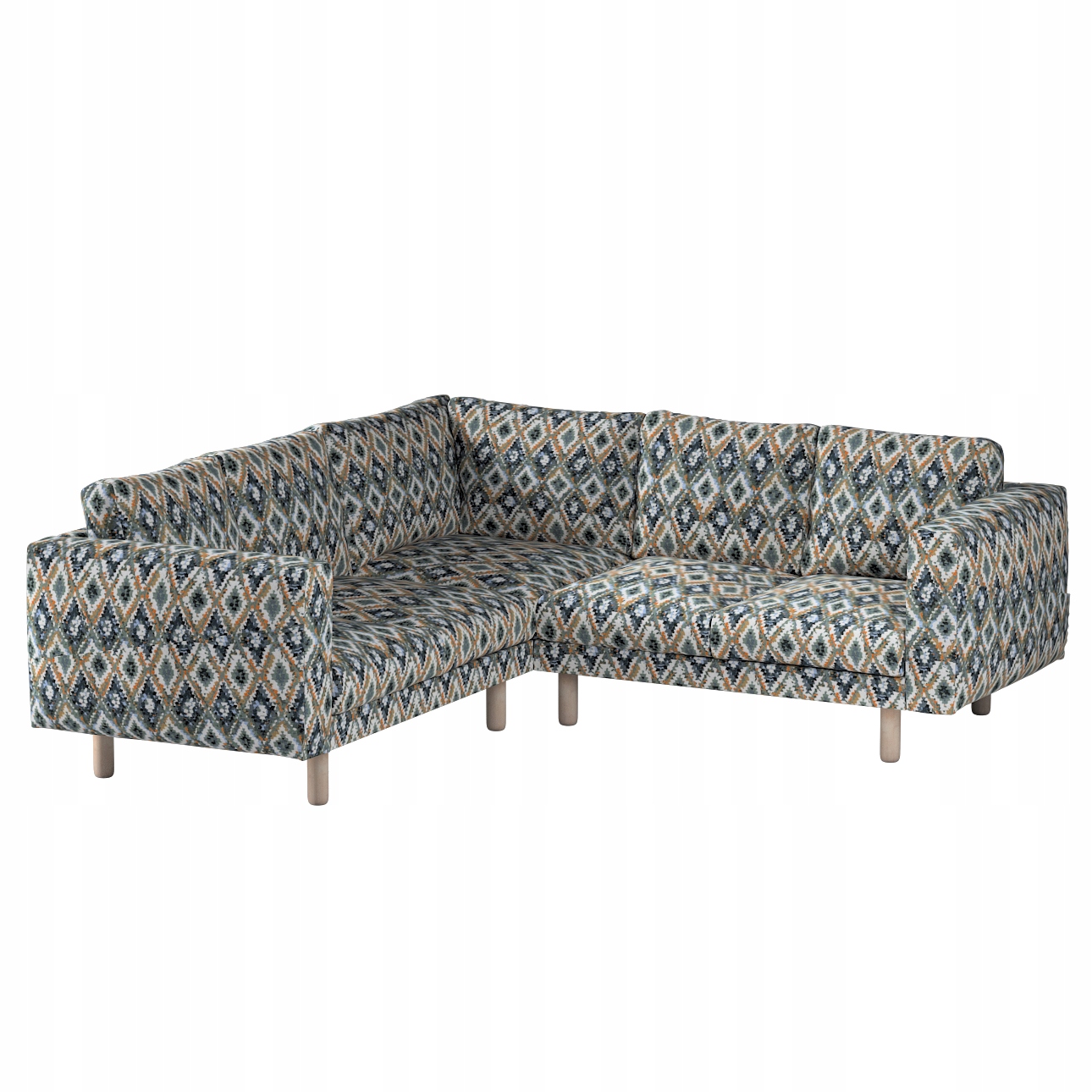 Potah na rohovou pohovku Norsborg pro 4 osoby Ikea zelený