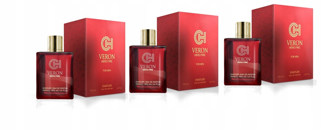 Chatler Veron Hero Fire 3x100 ml parfémovaná voda Set