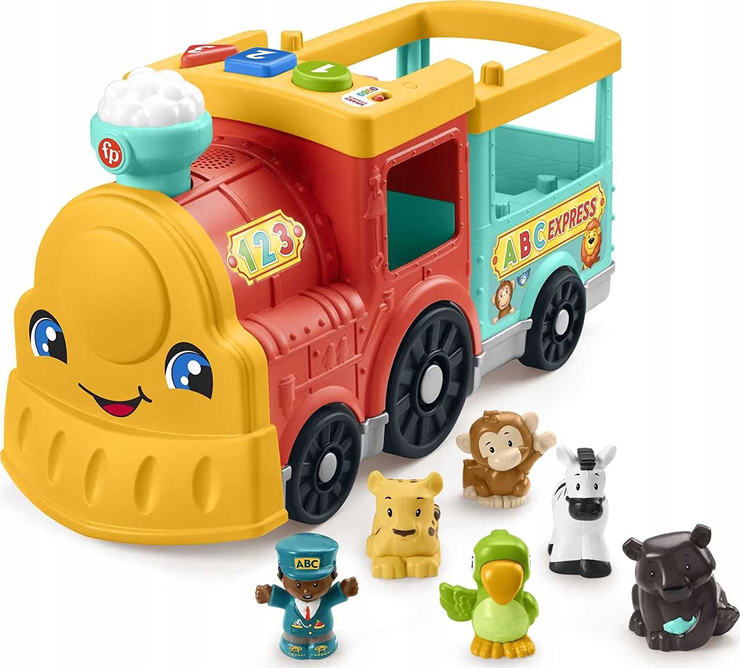 

Fisher Price Edukacyjny Pociąg Ze Zwierzątkami