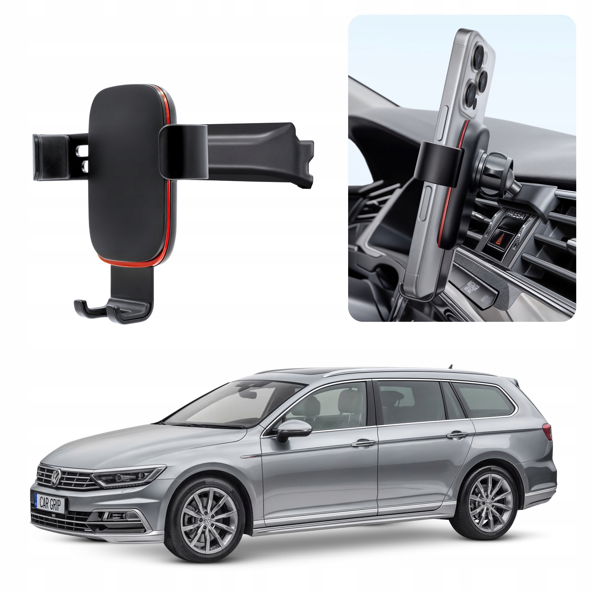 Uchwyt Grawitacyjny Premium dedykowany do Volkswagen Passat B8 (2014-)