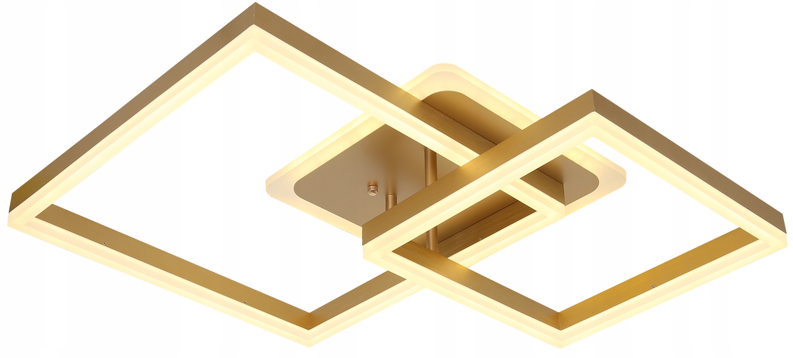 Lampa Led Kwadrat Plafon Led Oprawa Sufitowa Pilot Ring Złota