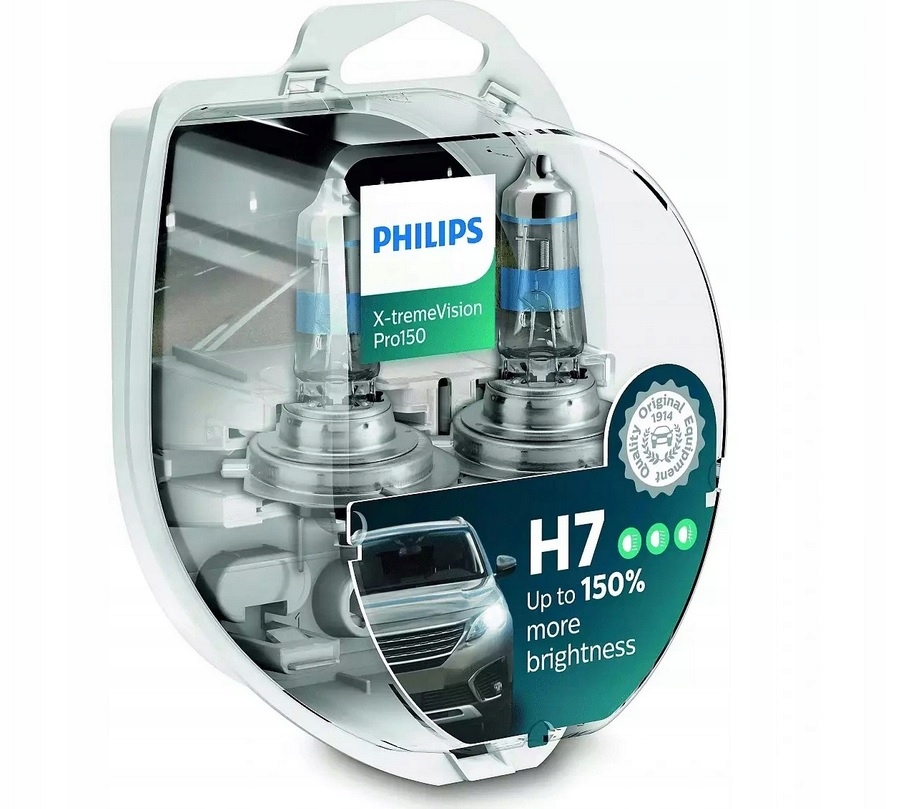 

Philips H7 X-treme Vision PRO150 Żarówka 150%