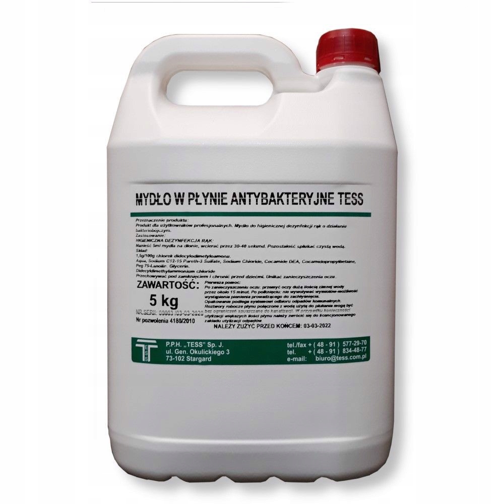 Antibakteriální Tekuté Mýdlo Na Ruce, Hydratační Kanystr, 5 L, Hygienické