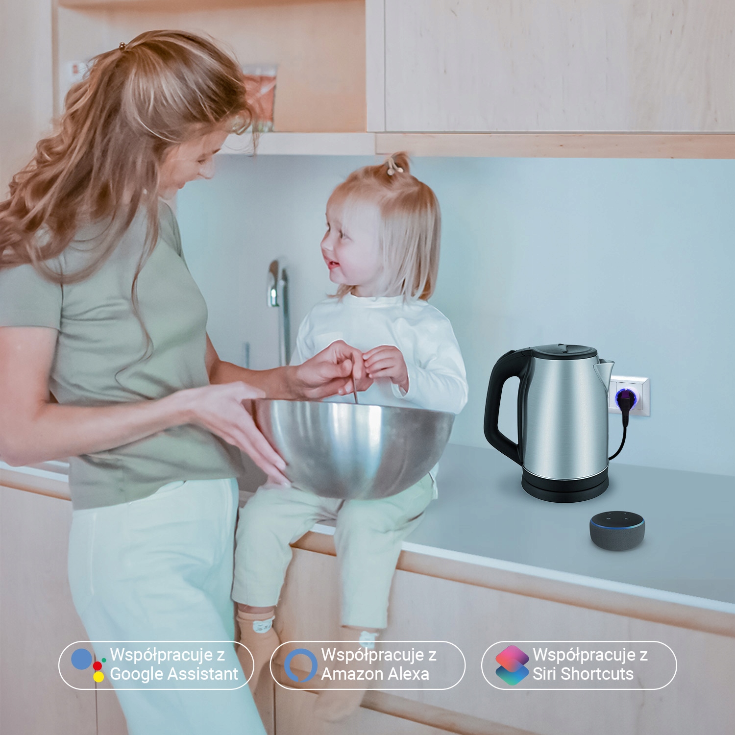 Inteligentne gniazdko ZigBee NOUS A1Z 3680W 16A Komunikacja ZigBee