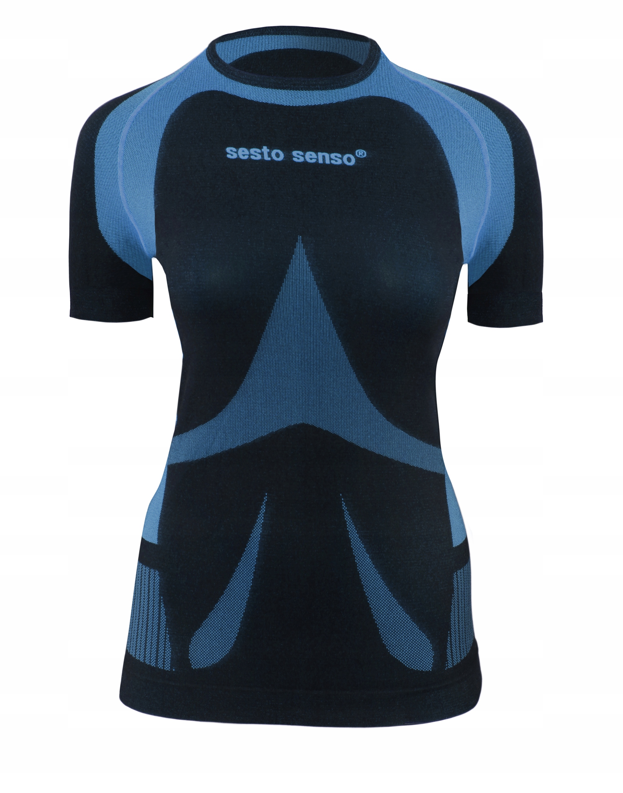 Sesto Senso Damska bielizna termoaktywna krótki rękaw L Blue Haven