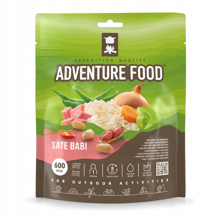 Racja Adventure Food Sate Babi 600 kcal danie liofizowane z ryżem