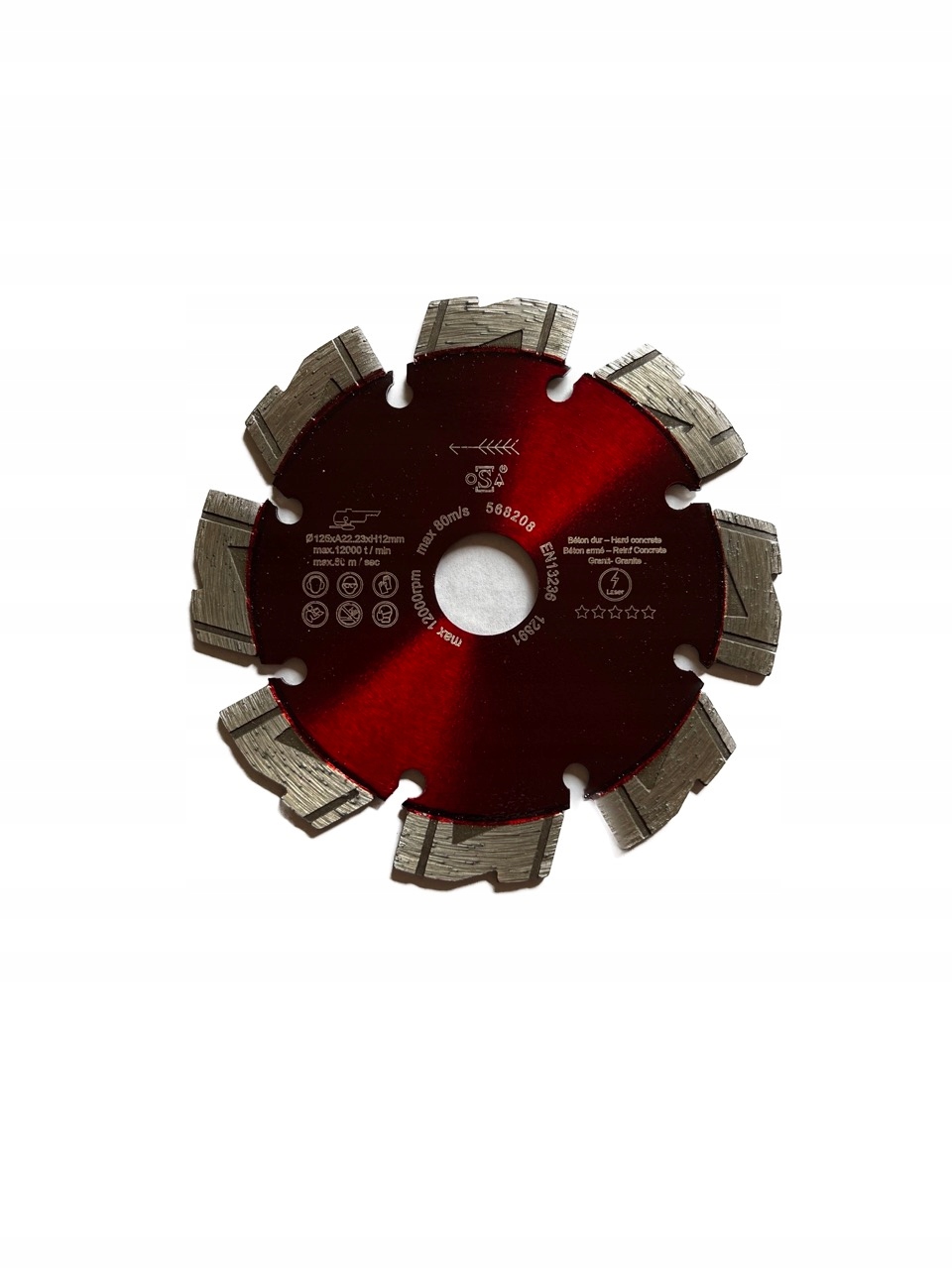 Diamantový kotouč na betonu, granit Maraton 125xH12xT2,3x22,2 mm