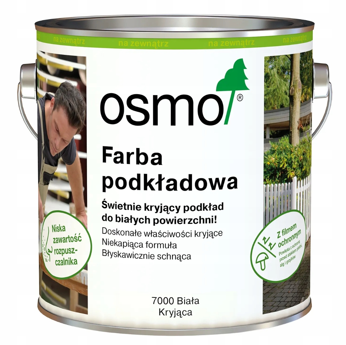 Osmo Barva na dřevo 7000 Bílý Výdaj 2,5 l