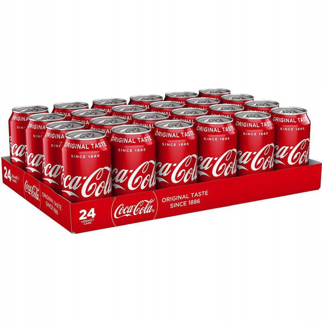 Levně Coca Cola Original plechovka sud 330 ml 24 ks