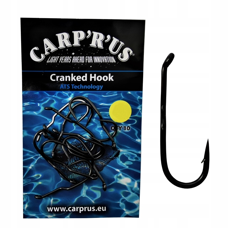 Carp'r'us Cranked Hook Ats r. 4 10szt. Haki