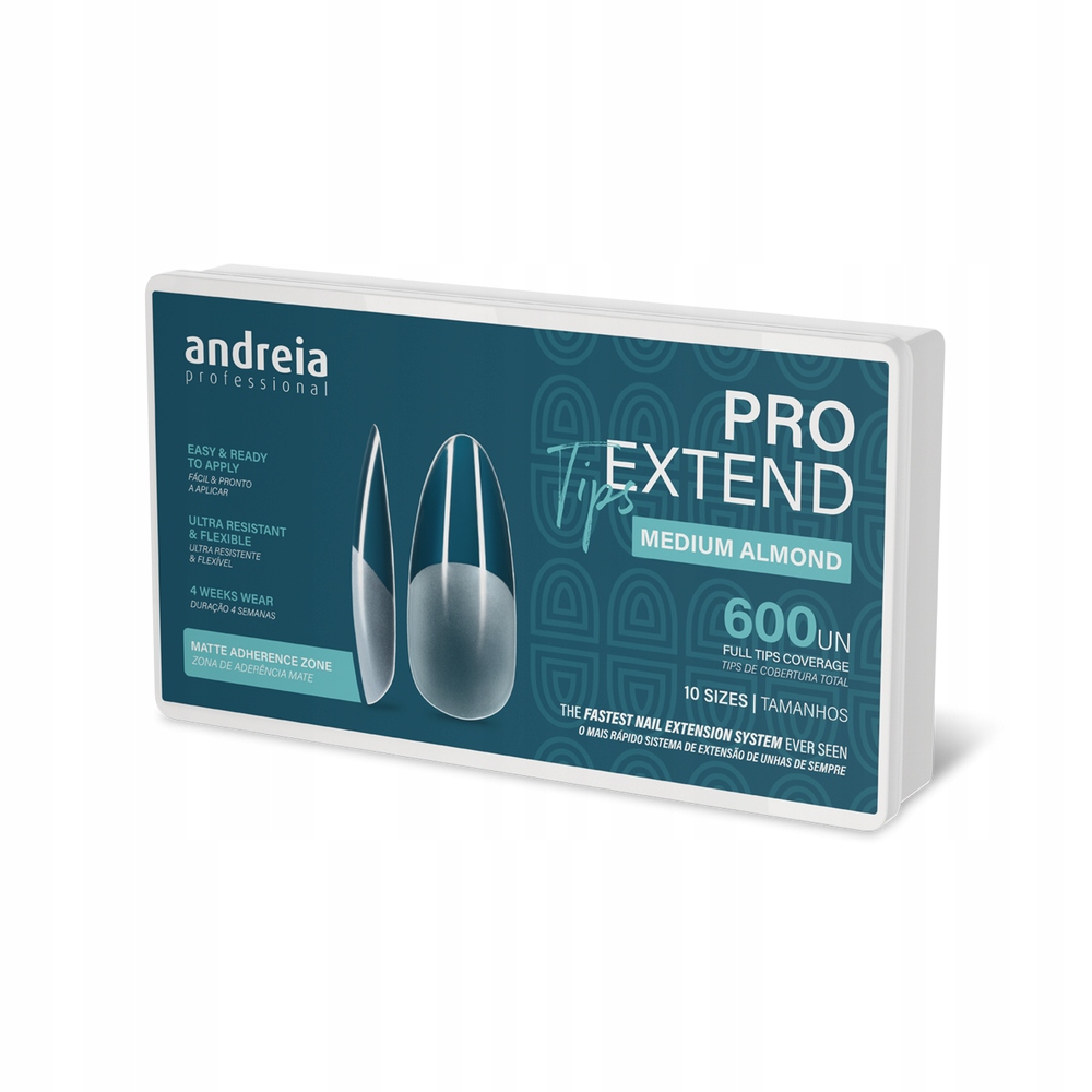 Profilowane tipsy Andreia Professional Pro Extend średnie migdał