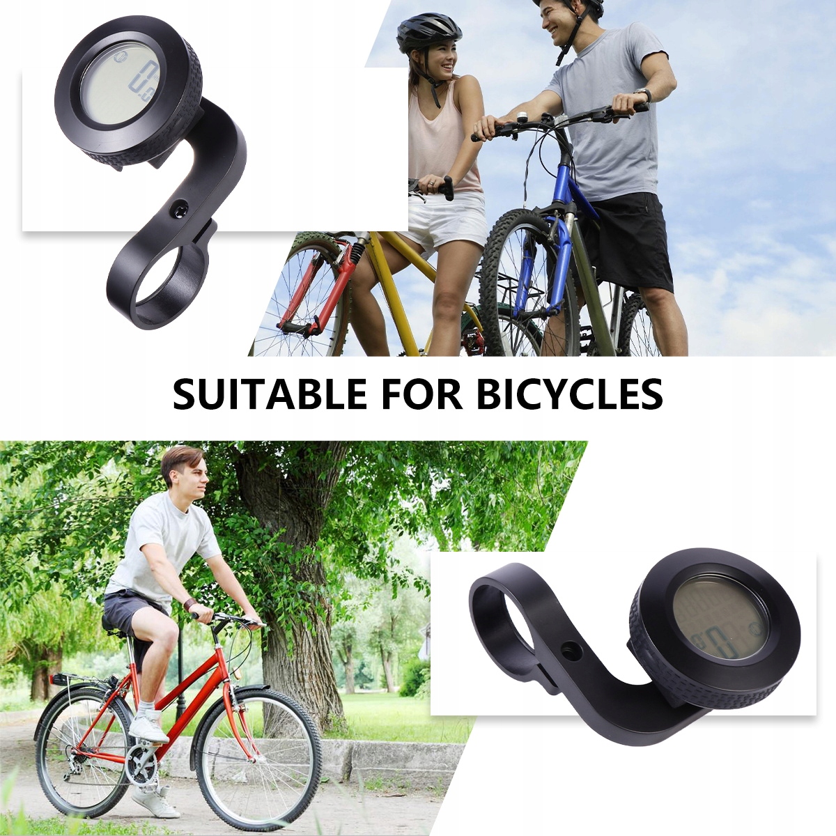 ROWEROWY LICZNIK PRĘDKOŚCIOMIERZ ROWER OKRĄGŁY BEZPRZEWODOWY Marka bez marki