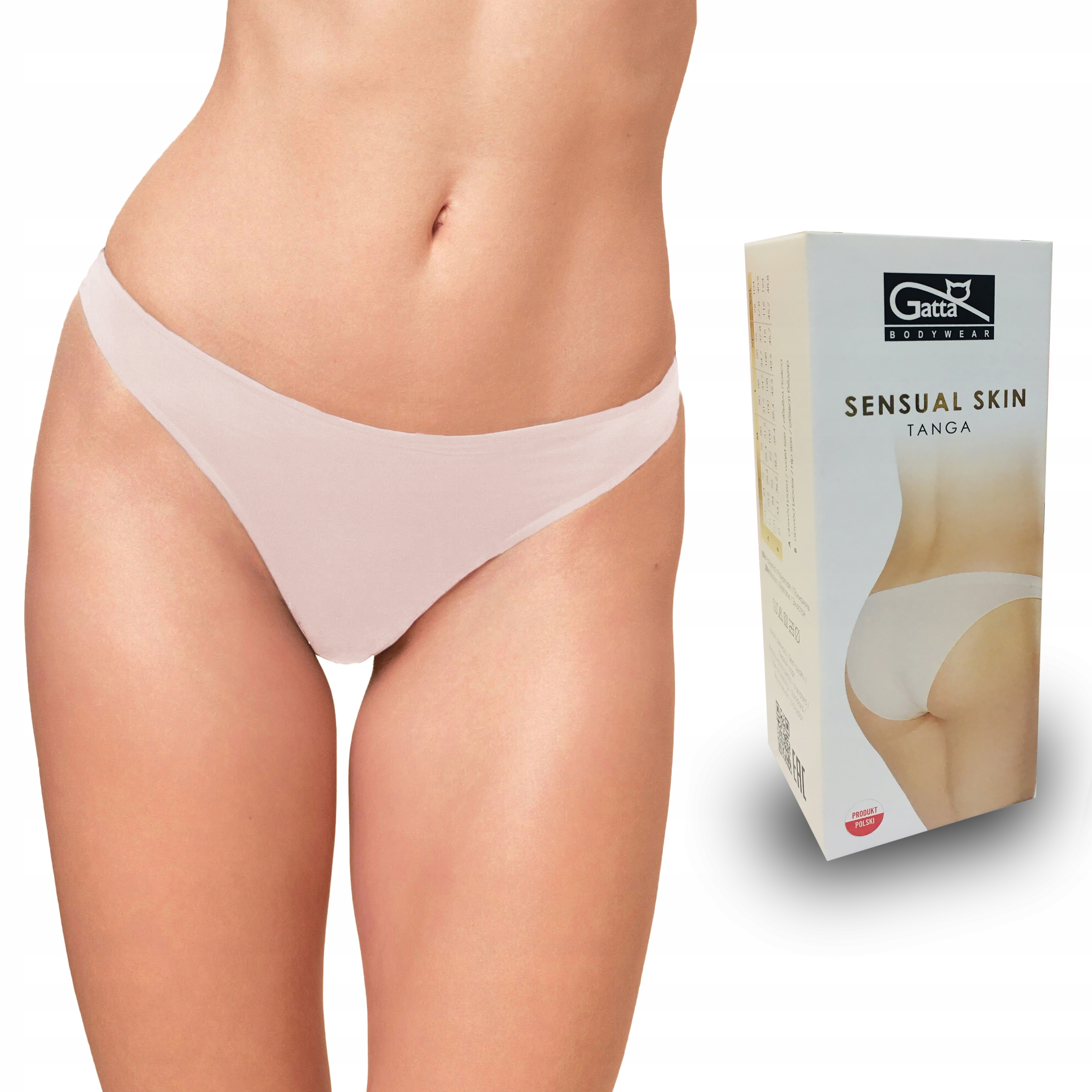 

Gatta bezszwowe majtki Tanga Sensual, nude, XL