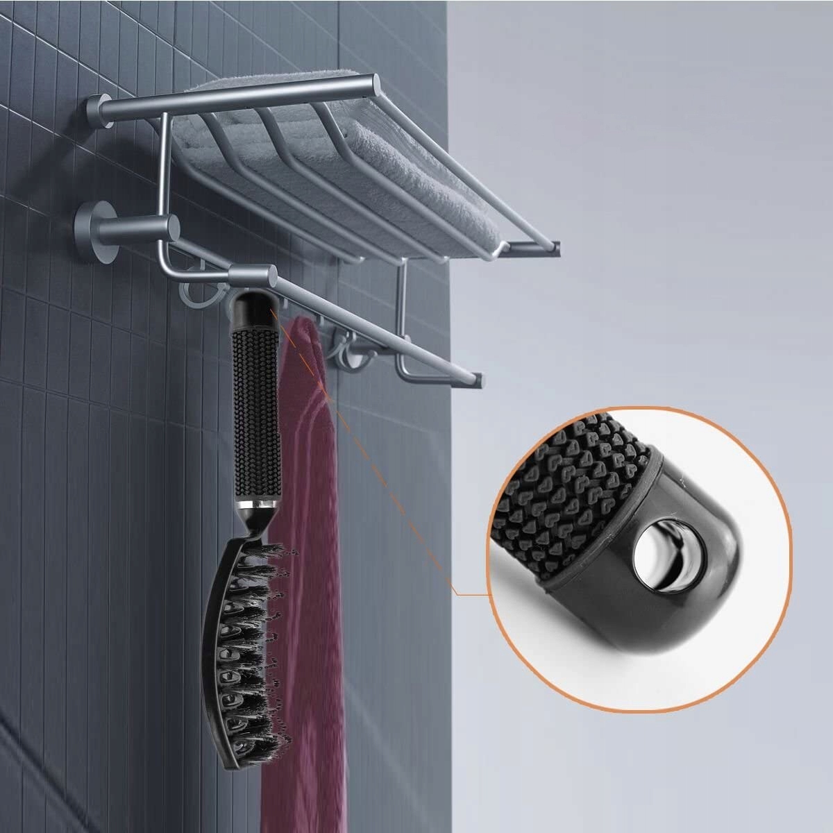 SZCZOTKA Z WŁOSIA DZIKA Do WŁOSÓW PRZEDŁUŻANYCH Marka ASK