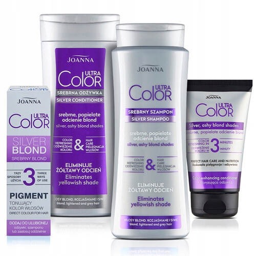 

Joanna Ultra Color zestaw do włosów srebrny blond