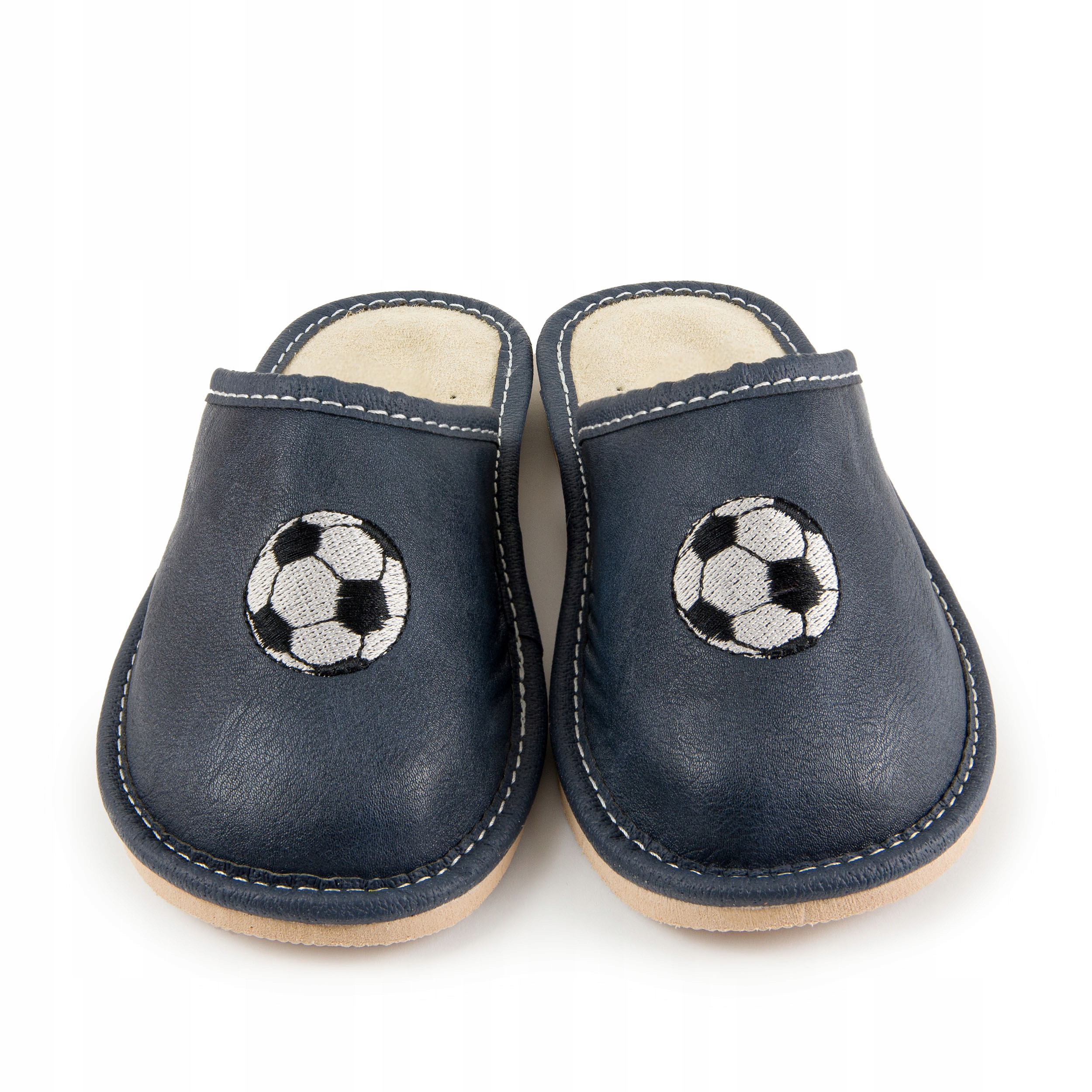 

Kapcie Dziecięce Laczki Papcie Piłkarskie Skórzane