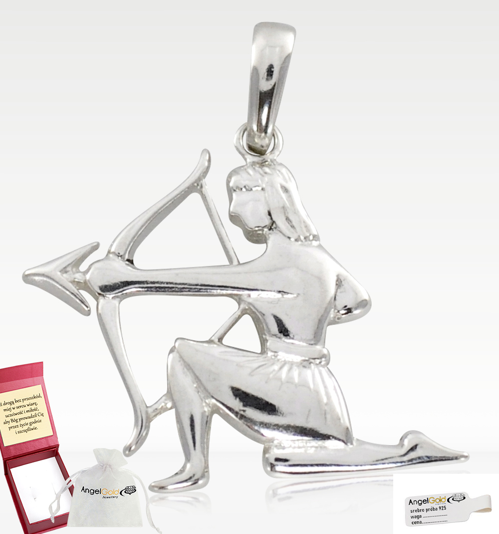 Přívěsek Znamení Zvěrokruhu Střelec Stříbro 925 Horoskop