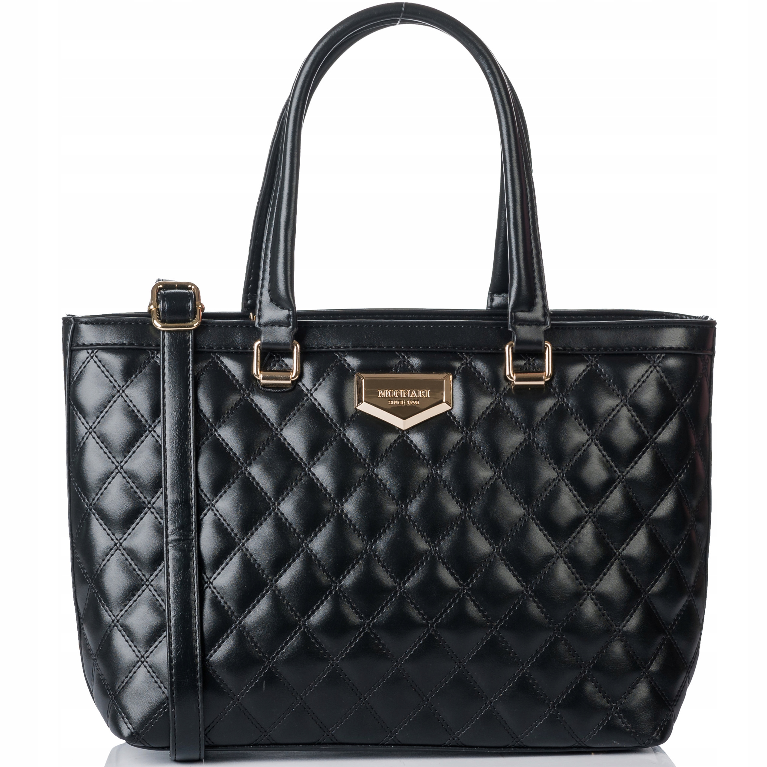 

Torebka Monnari Czarna Torba Shopper Duży Kuferek