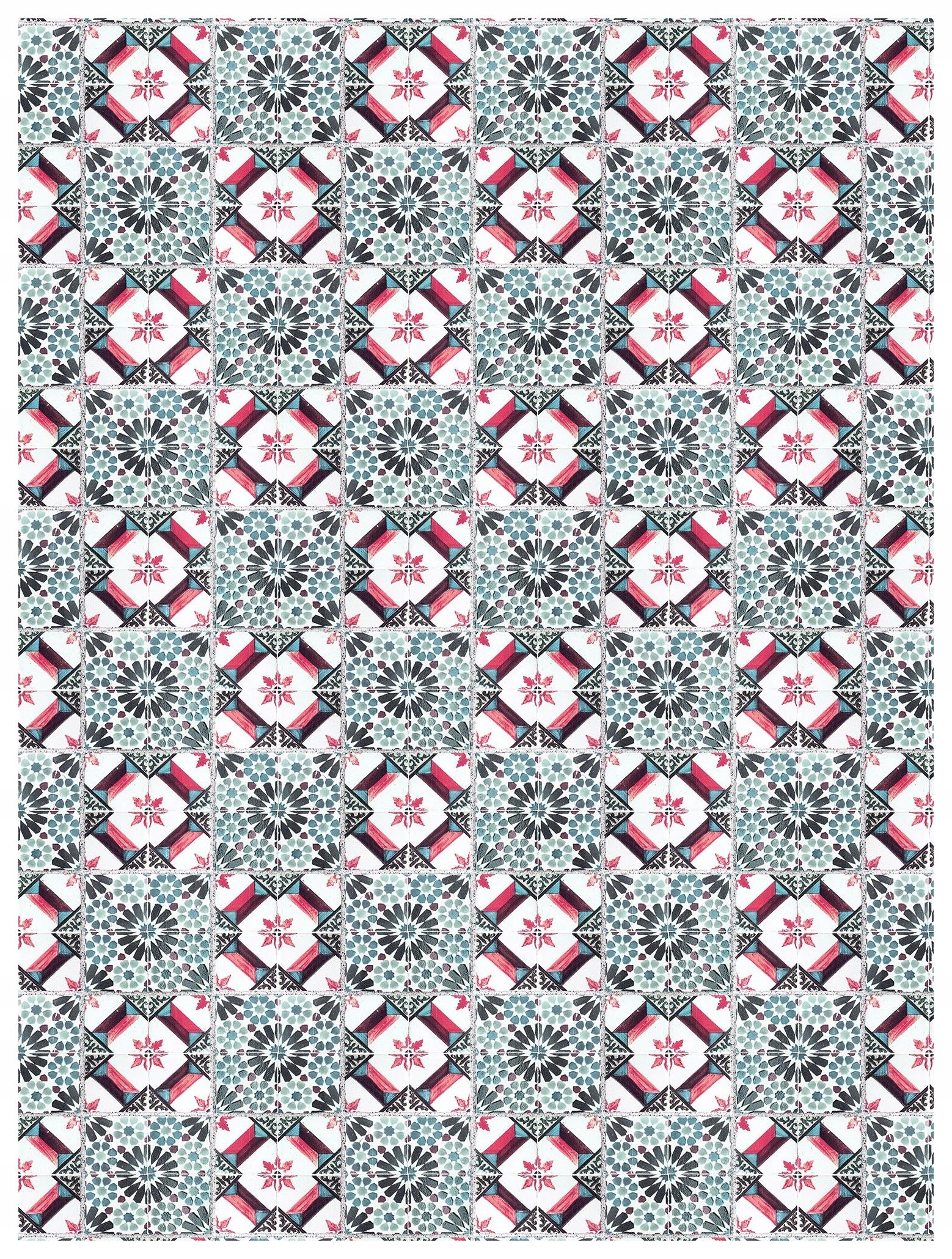 Fototapeta Květiny v čtvercích, vinylová geometrie 184x254 lepidlo