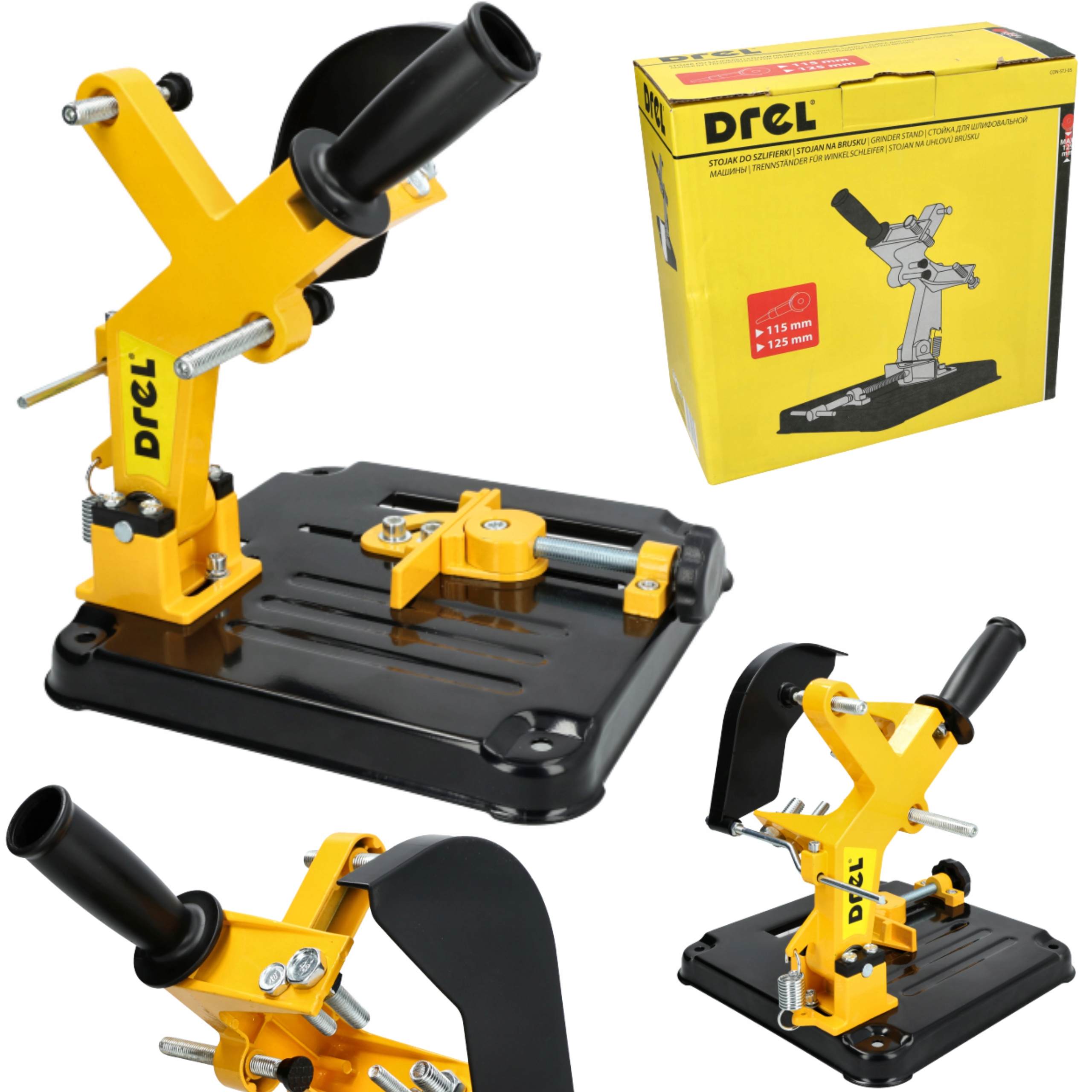 Stojan Uchwyt Do Szlifierki Kątowej 115-125 mm Solidny Drel