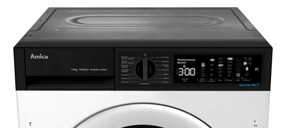 AMICA Pralko-suszarka do zabudowy AWDBIC7514ELiStO Model AWDBIC7514ELiStO